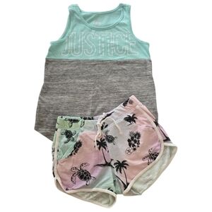 Justice Mint Tank Top, Size 10